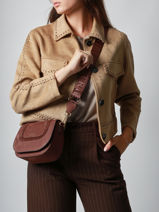 Cross Body Tas S Lasso Leder Etrier Bruin lasso ELAS152S-vue-porte